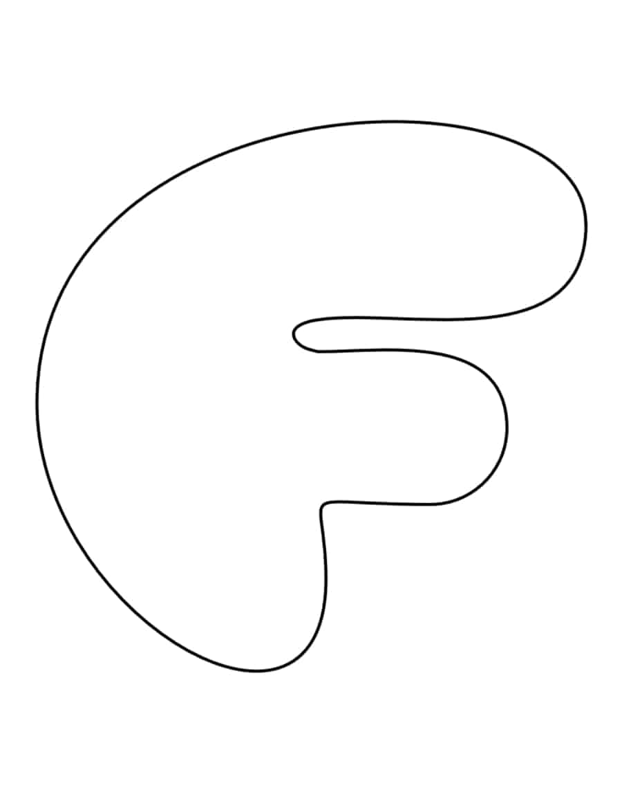 Bubble Letter F Tracing Worksheets Pdf Free Vectors